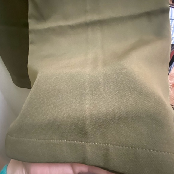 Olive green straight leg trousers - size Small - Picture 5 of 8